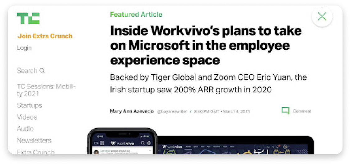 TechCrunch Workvivo